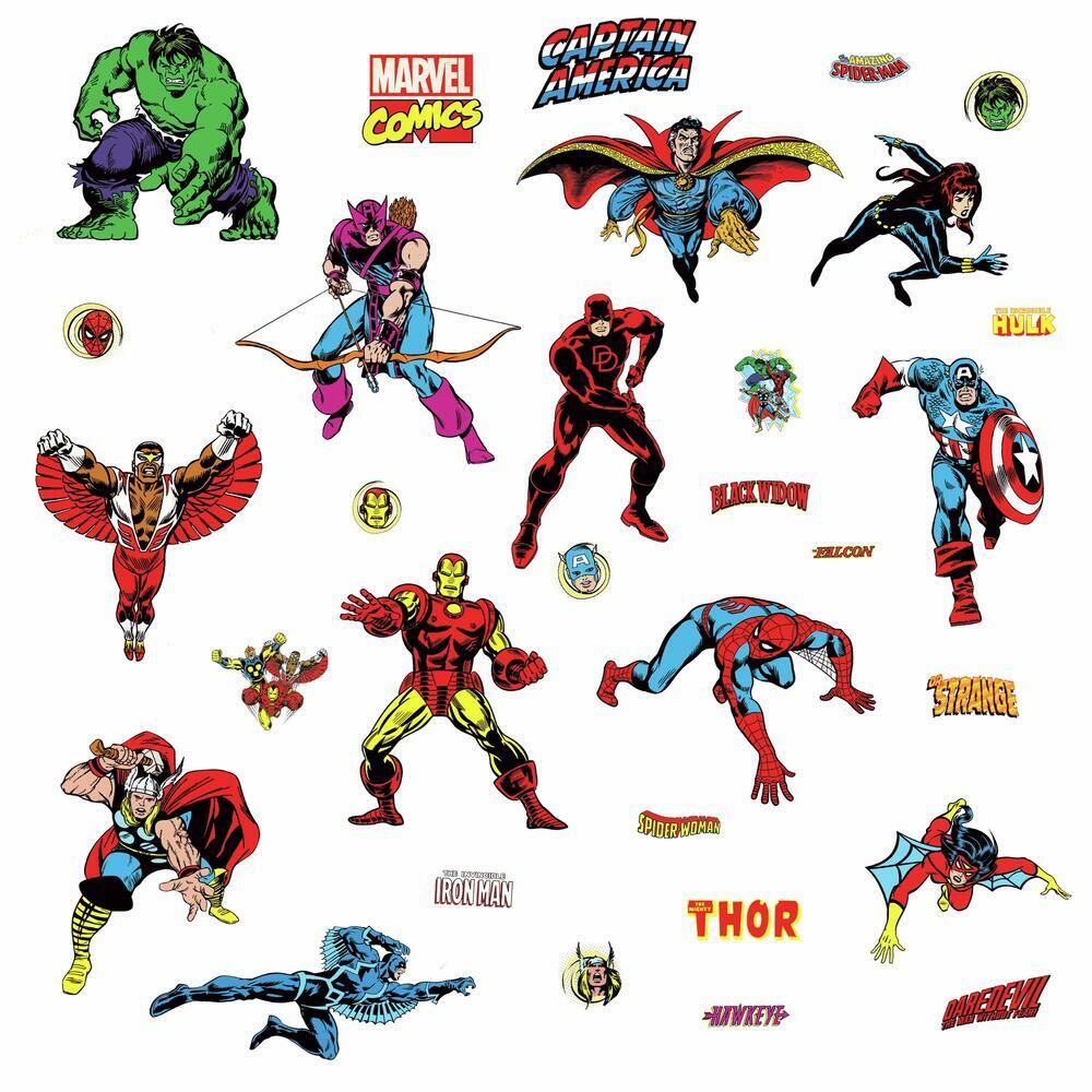 Marvel Classics Wall Decals Wall Decals RoomMates   