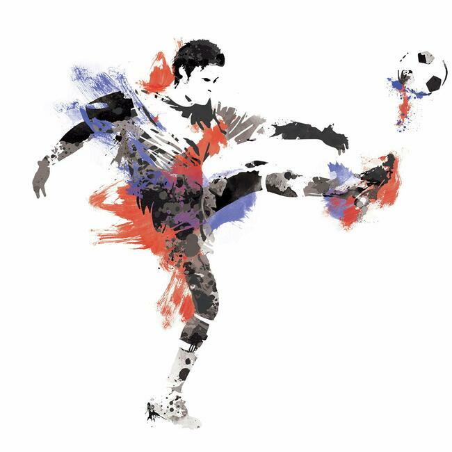 Men's Soccer Champion Giant Wall Decals Wall Decals RoomMates   