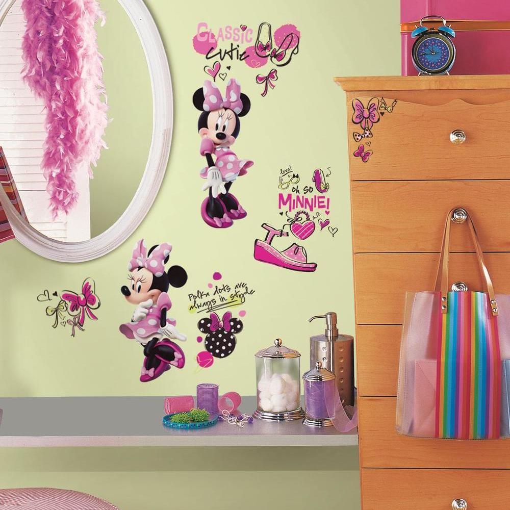 Minnie Fashionista Wall Decals Wall Decals RoomMates   