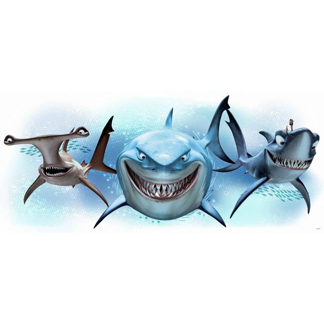 Disney Pixar Finding Nemo Sharks Giant Wall Decal Wall Decals RoomMates   