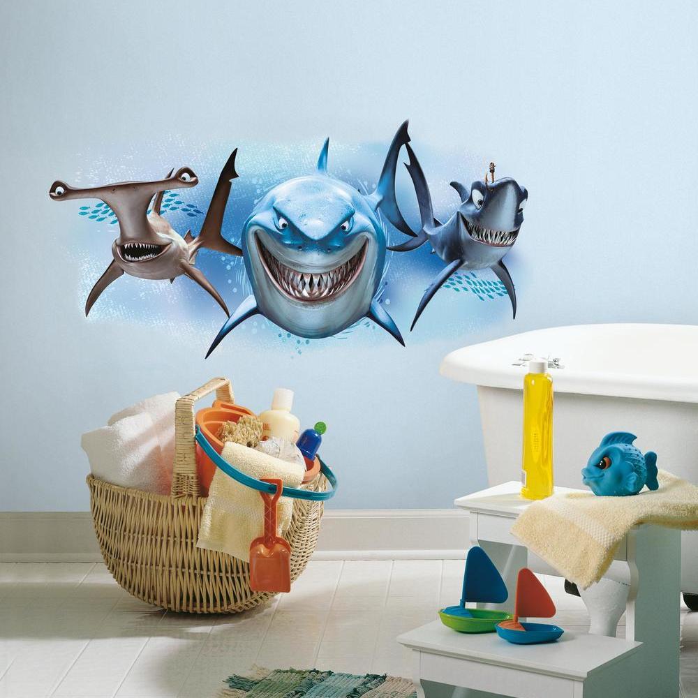 Disney Pixar Finding Nemo Sharks Giant Wall Decal Wall Decals RoomMates   