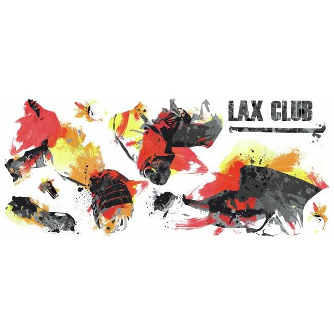 Men's Lacrosse Champion Giant Wall Decals Wall Decals RoomMates   