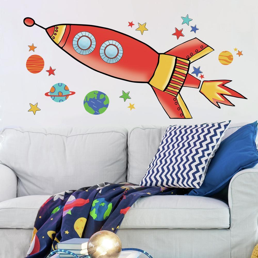 Rocket Giant Wall Decals Wall Decals RoomMates   