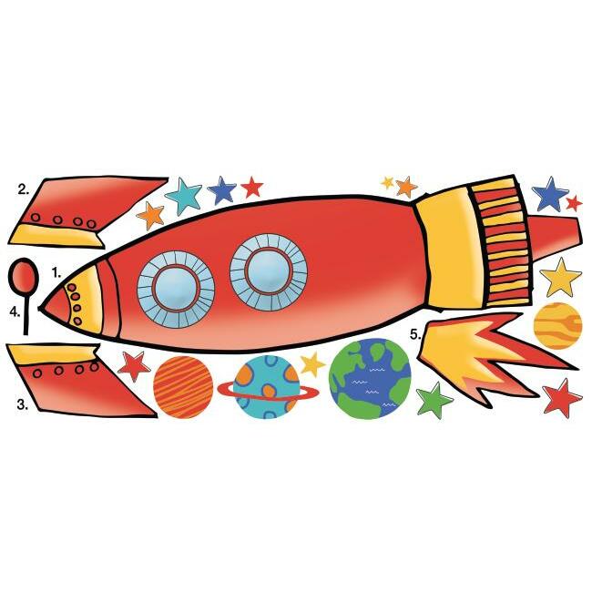 Rocket Giant Wall Decals Wall Decals RoomMates   