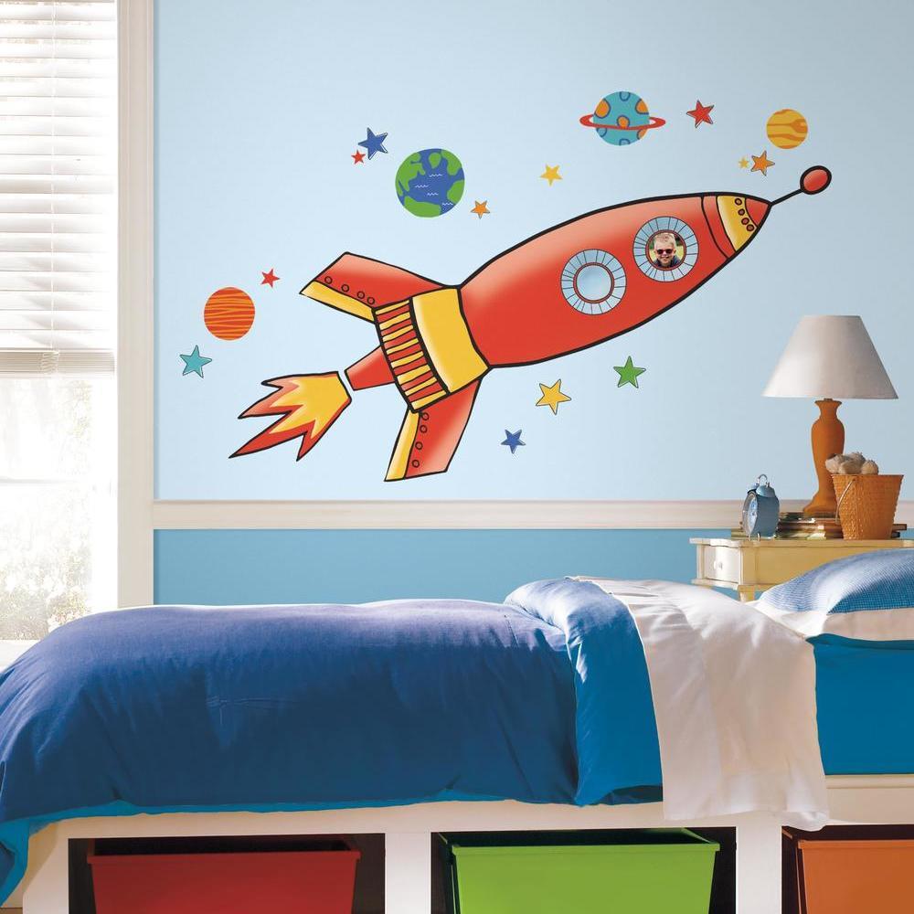 Rocket Giant Wall Decals Wall Decals RoomMates   