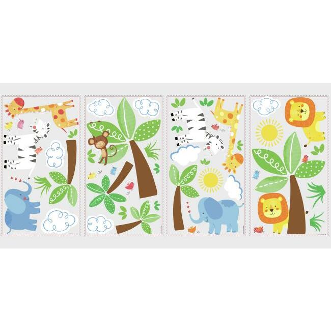 Jungle Friends Wall Decals Wall Decals RoomMates   