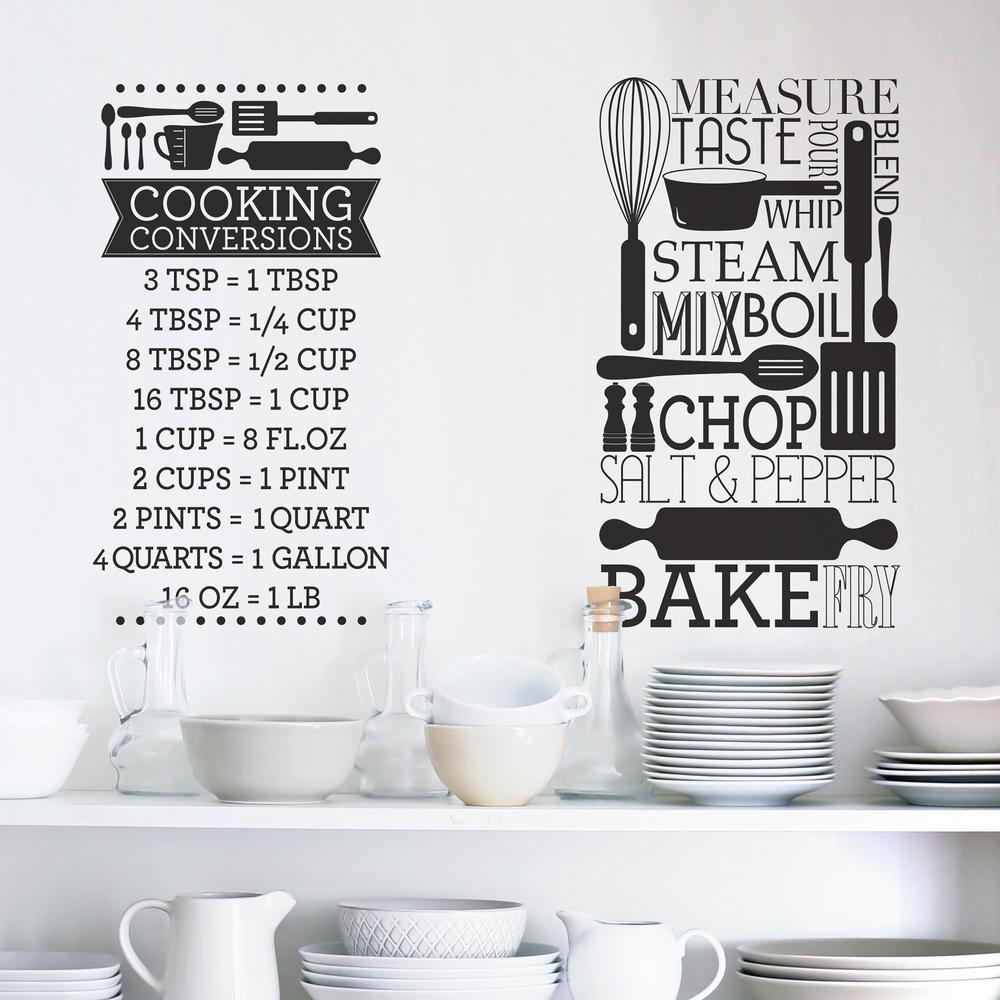 Cooking Conversions Wall Decals Wall Decals RoomMates   