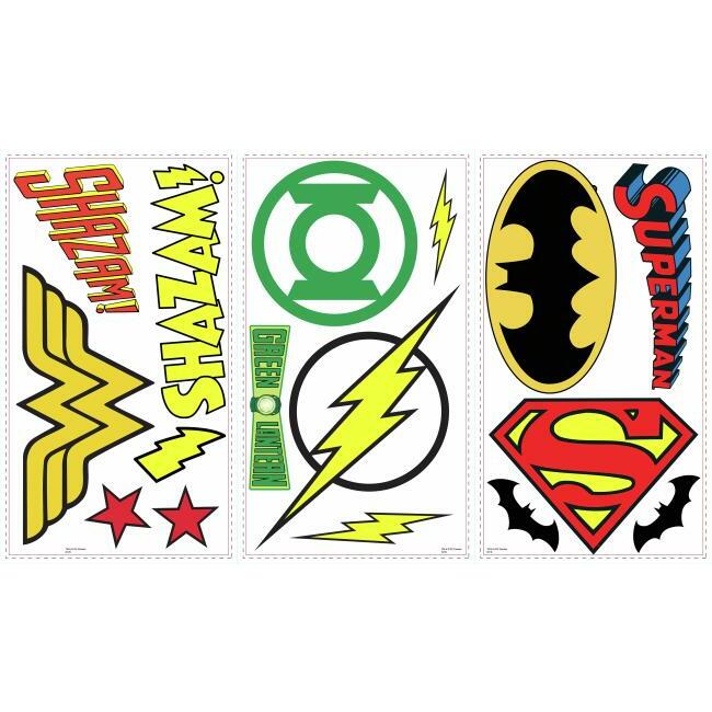 DC Super Heroes Logos Wall Decals Wall Decals RoomMates   