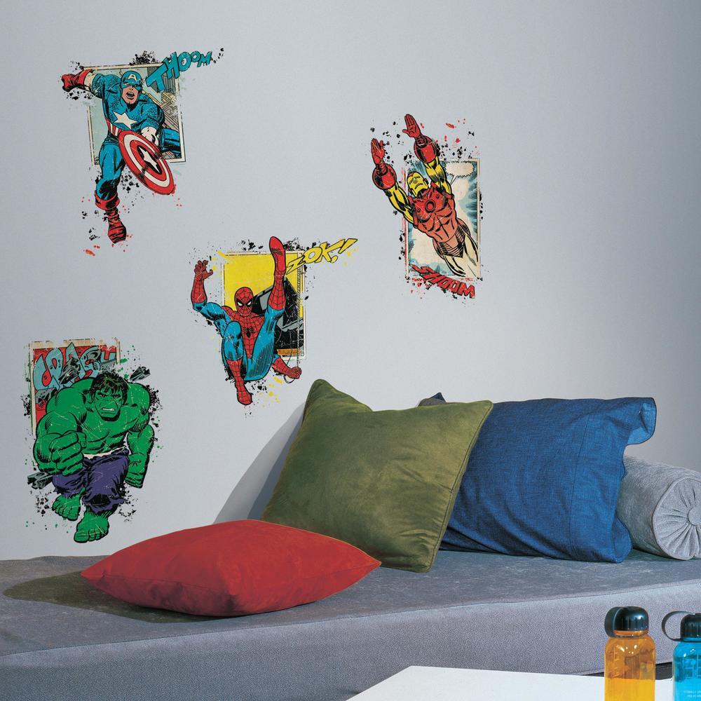 Marvel Super Hero Burst Peel and Stick Giant Wall Decals Wall Decals RoomMates   