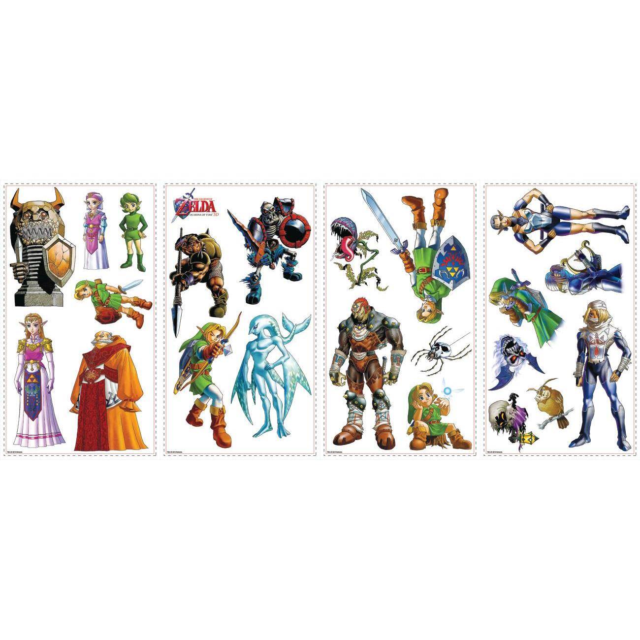 The Legend of Zelda: Ocarina of Time 3D Peel and Stick Wall Decals Wall Decals RoomMates   
