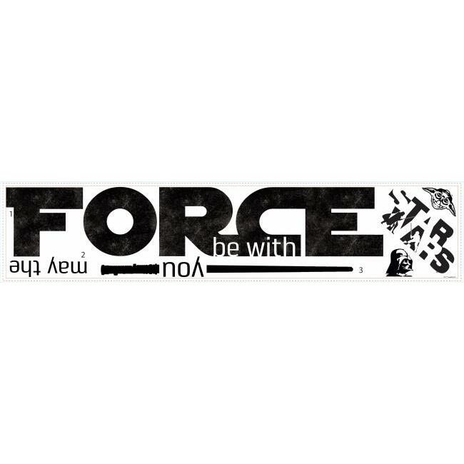 Star Wars Classic Force Quote Peel and Stick Wall Decals Wall Decals RoomMates   