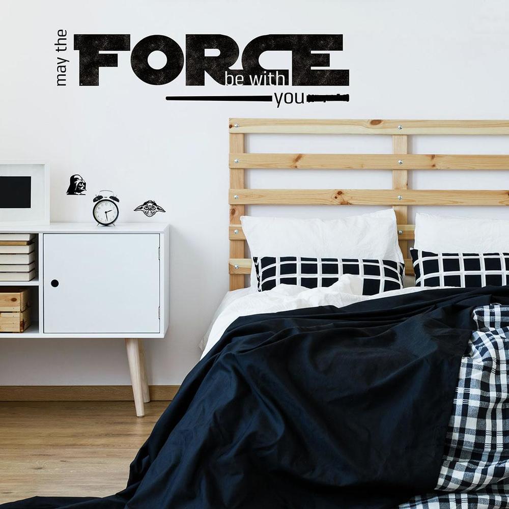 Star Wars Classic Force Quote Peel and Stick Wall Decals Wall Decals RoomMates   