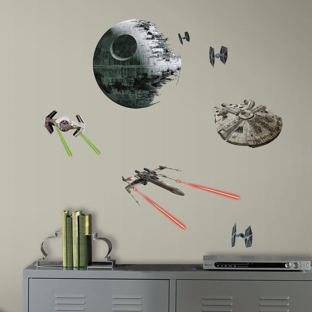 Star Wars Classic Ships Peel and Stick Wall Decals Wall Decals RoomMates   