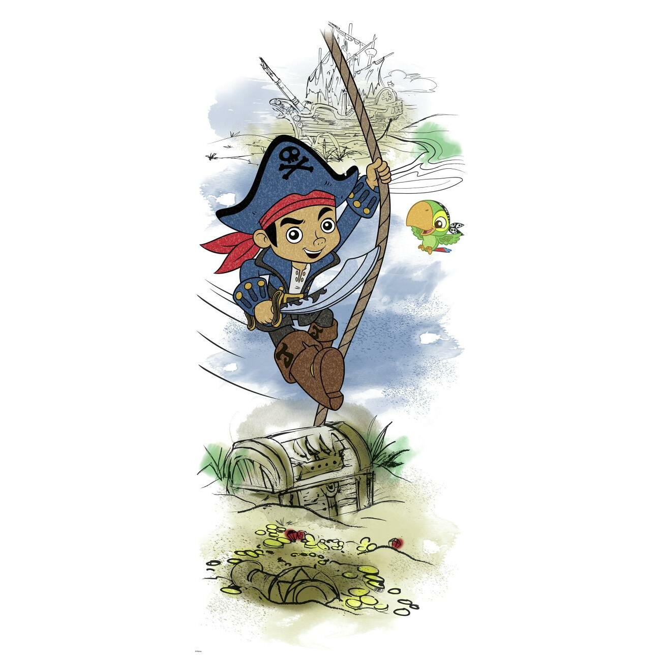 Captain Jake & the Never Land Pirate Treasure Giant Wall Graphic Wall Decals RoomMates   