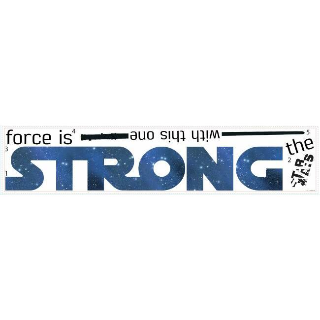 Star Wars Strong Quote Peel and Stick Wall Decals Wall Decals RoomMates   