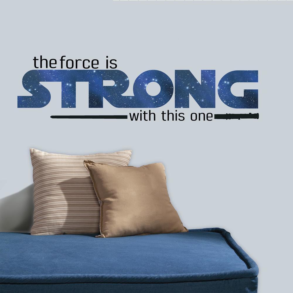 Star Wars Strong Quote Peel and Stick Wall Decals Wall Decals RoomMates   