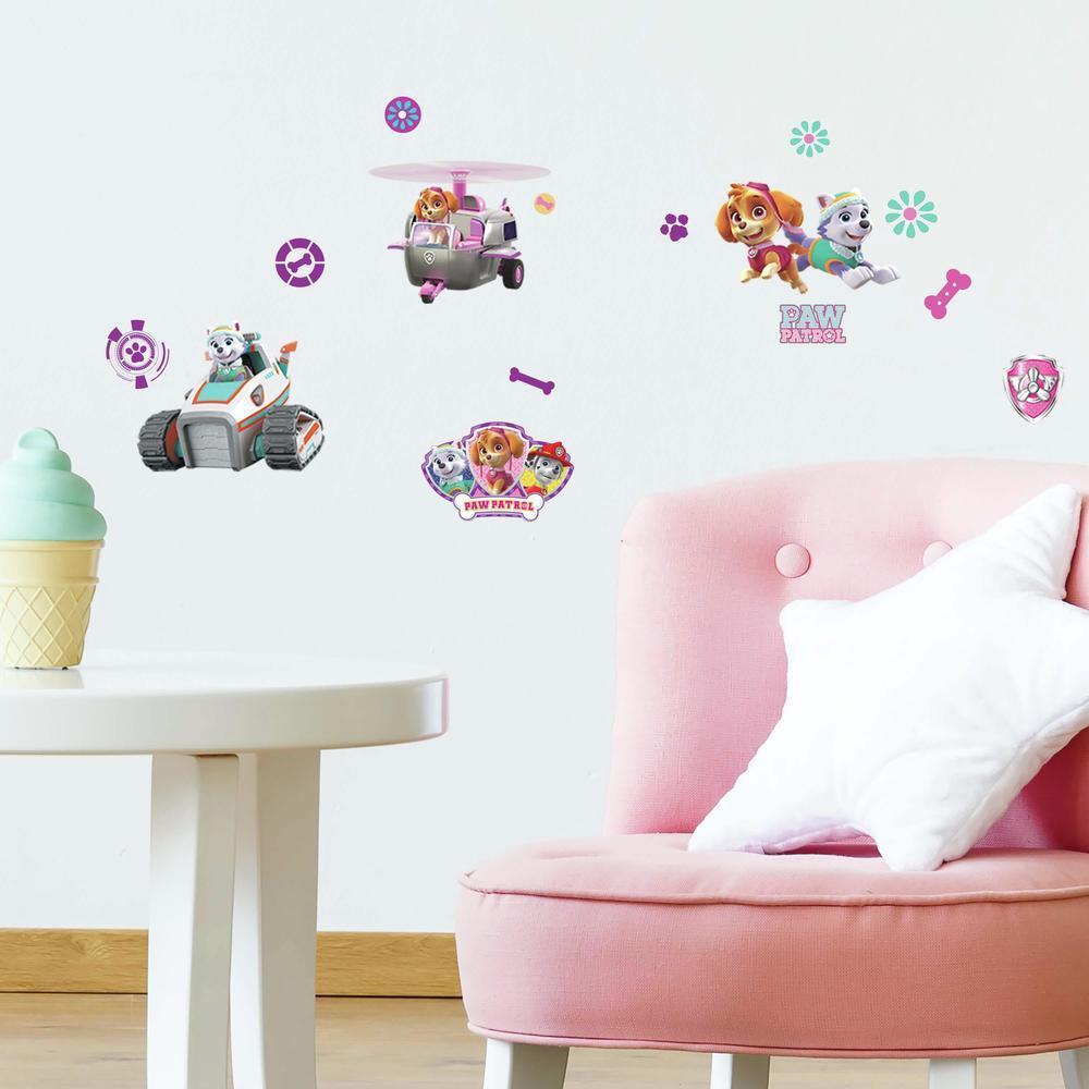 PAW Patrol Girl Pups Peel and Stick Wall Decals Wall Decals RoomMates   