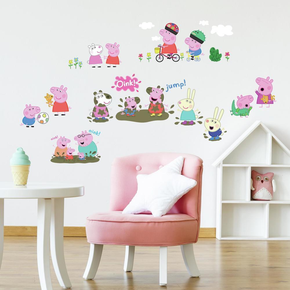 Peppa Pig Peel and Stick Wall Decals Wall Decals RoomMates   