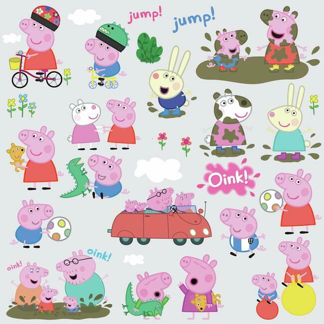 Peppa Pig Peel and Stick Wall Decals Wall Decals RoomMates   