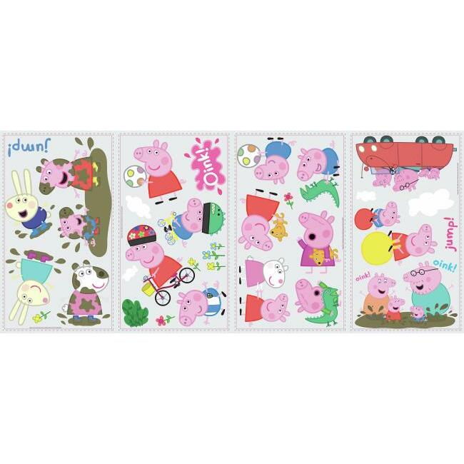 Peppa Pig Peel and Stick Wall Decals Wall Decals RoomMates   