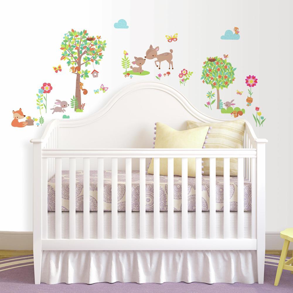 Woodland Creatures Peel and Stick Wall Decals Wall Decals RoomMates   
