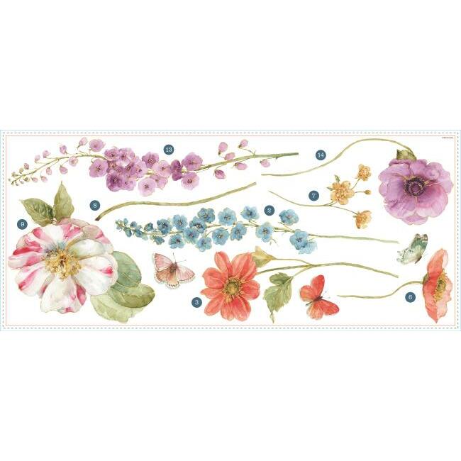 Lisa Audit Garden Flower Giant Wall Decals Wall Decals RoomMates   