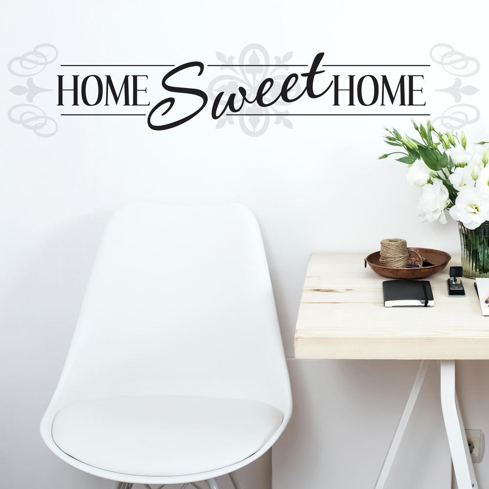 Home Sweet Home Quote Wall Decals Wall Decals RoomMates   