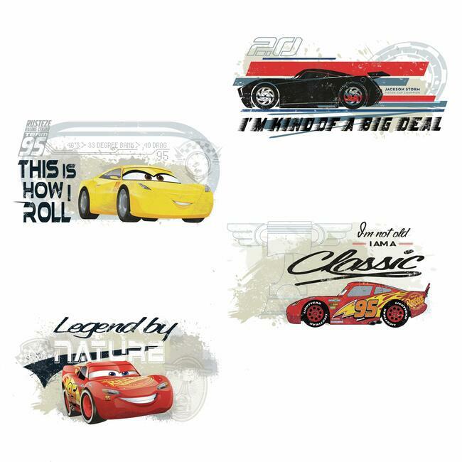 Cars 3 Racing Peel and Stick Wall Decals Wall Decals RoomMates   