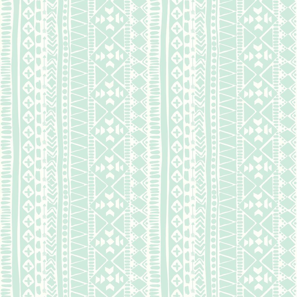 Tribal Peel and Stick Wallpaper Peel and Stick Wallpaper RoomMates Roll  