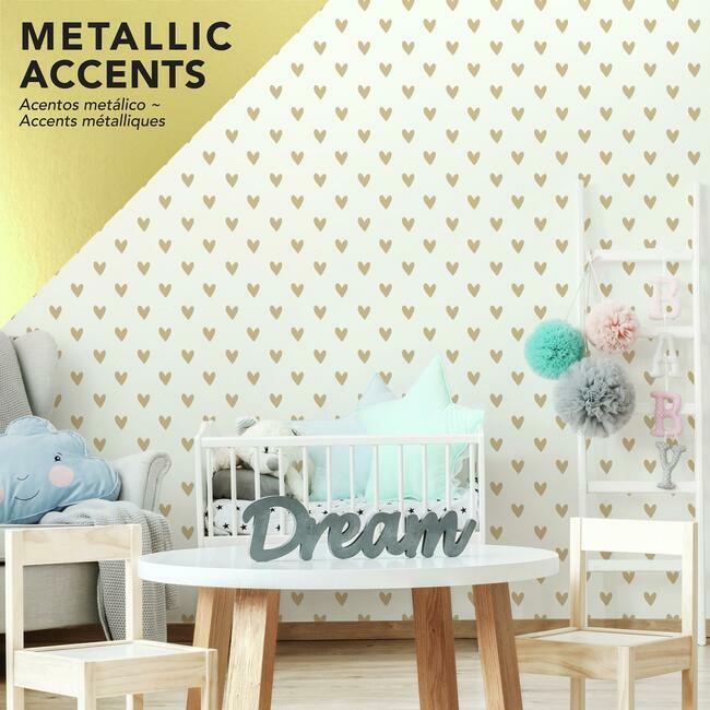 Heart Peel and Stick Wallpaper Peel and Stick Wallpaper RoomMates   