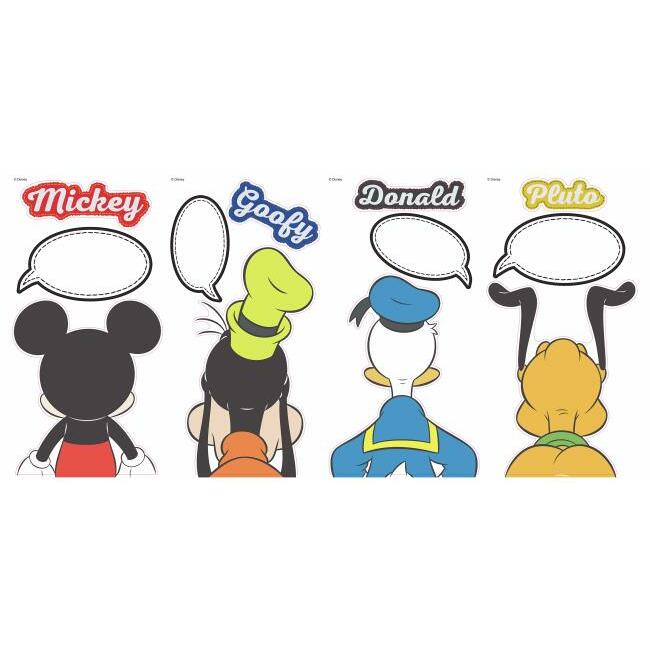 Mickey and Friends Peel and Stick Wall Decals with Dry Erase Wall Decals RoomMates   