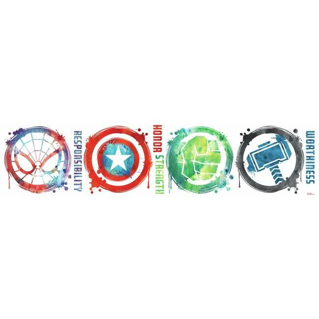 Marvel Icons Peel and Stick Wall Decals Wall Decals RoomMates   