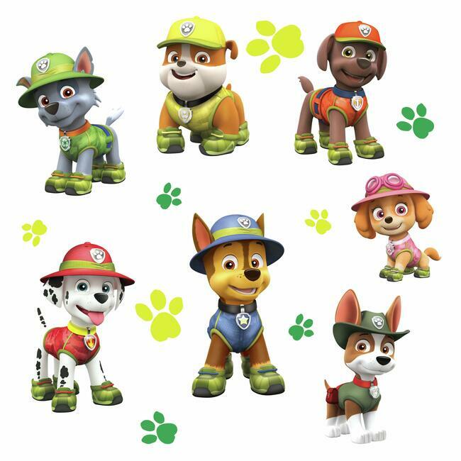 Jungle Paw Patrol Giant Wall Decals Wall Decals RoomMates   