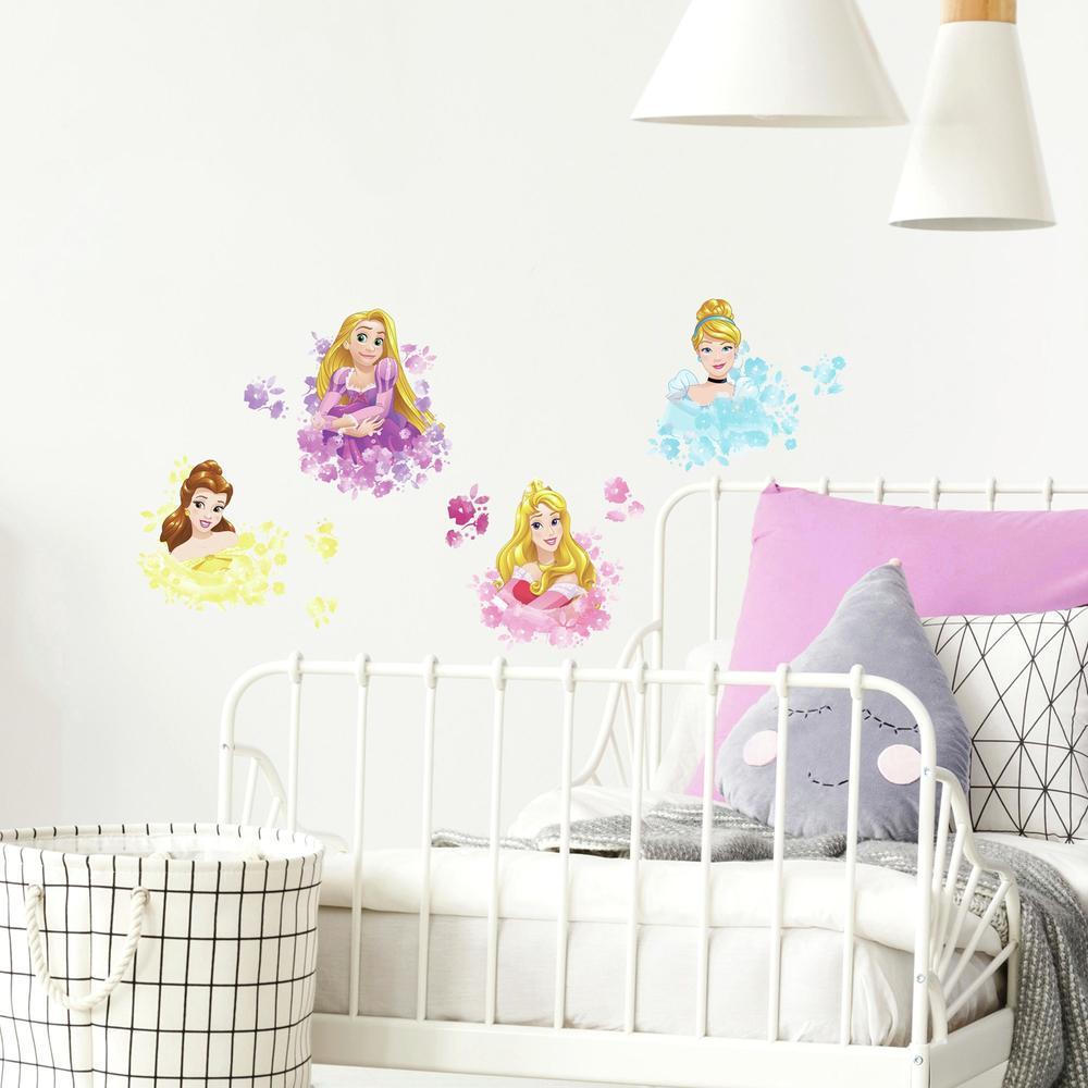 Disney Princess Floral Peel and Stick Wall Decals Wall Decals RoomMates   