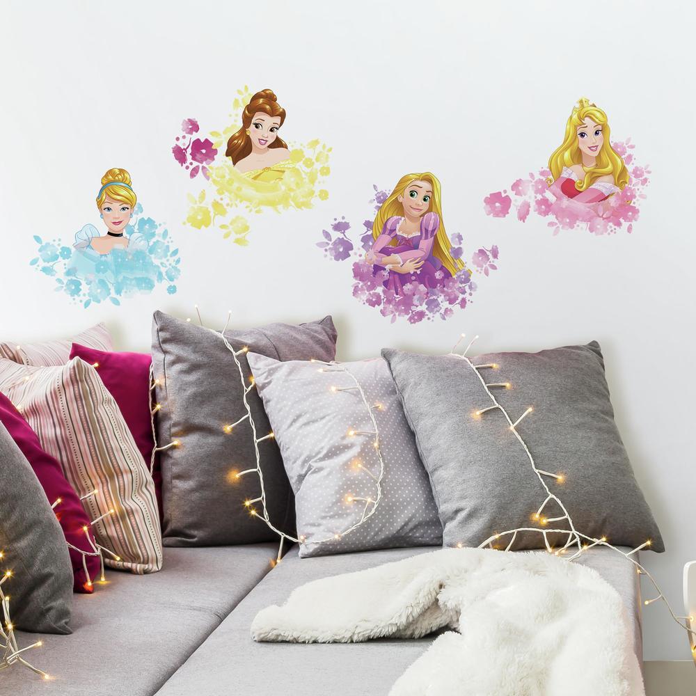 Disney Princess Floral Peel and Stick Wall Decals Wall Decals RoomMates   
