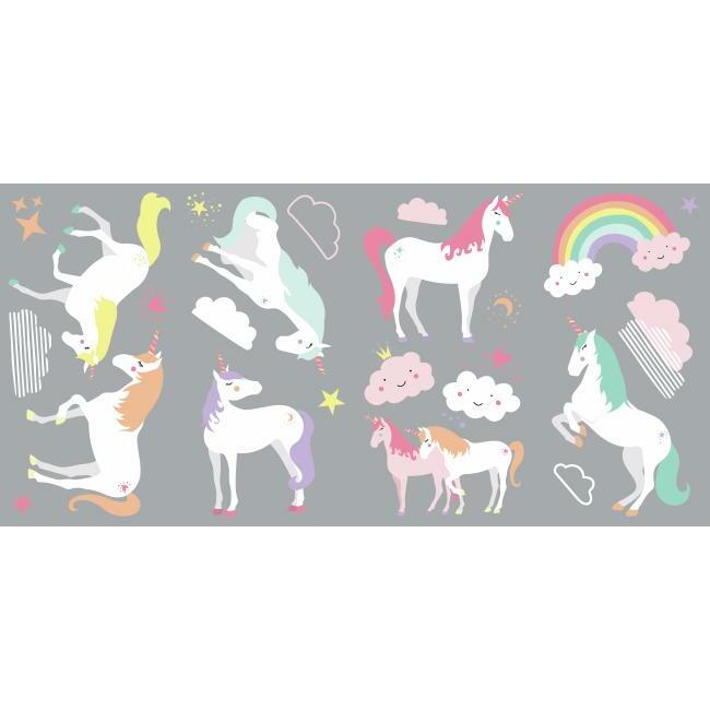 Unicorn Magic Peel and Stick Wall Decals Wall Decals RoomMates   