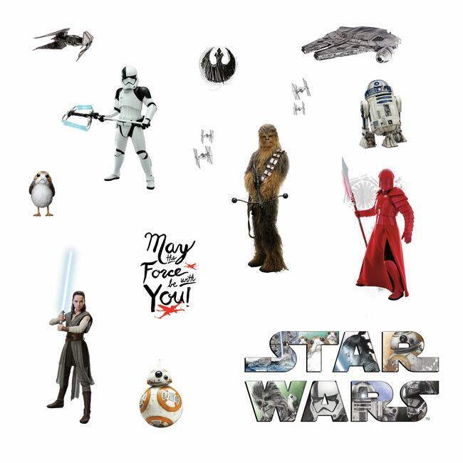 Star Wars VIII Peel and Stick Wall Decals Wall Decals RoomMates   