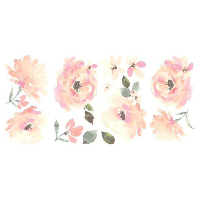 Floral Blooms Peel and Stick Wall Decals Wall Decals RoomMates   