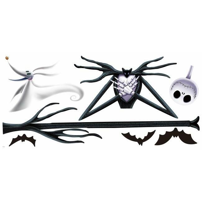 Disney Tim Burton's The Nightmare Before Christmas Jack Peel and Stick Giant Wall Decals Wall Decals RoomMates   