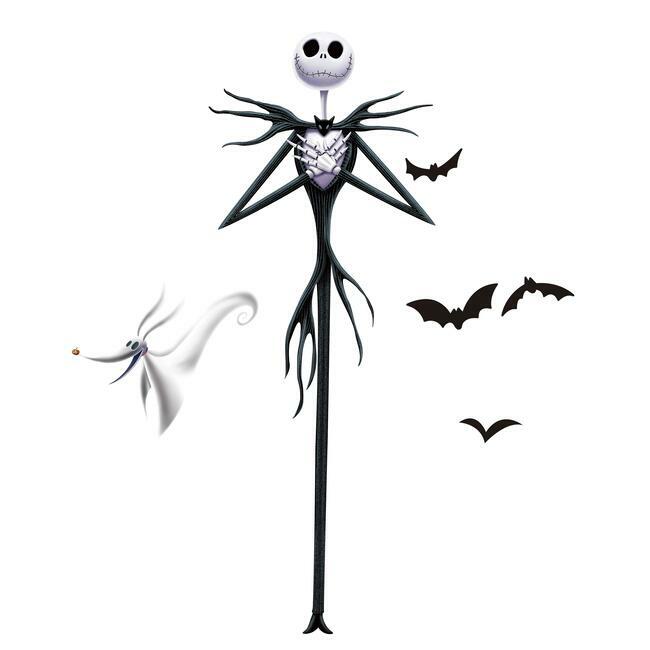 Disney Tim Burton's The Nightmare Before Christmas Jack Peel and Stick Giant Wall Decals Wall Decals RoomMates   