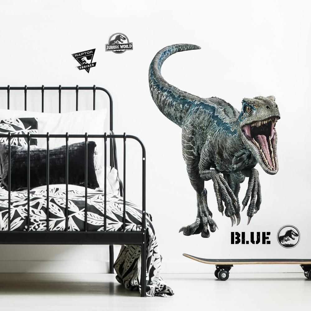 Jurassic World: Fallen Kingdom Blue Velociraptor Giant Wall Decal Wall Decals RoomMates   