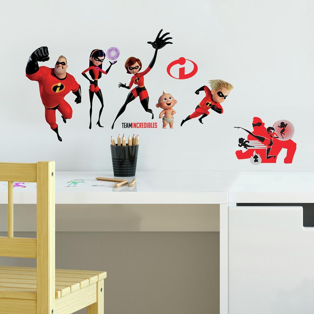 Disney Pixar Incredibles 2 Peel and Stick Wall Decals Wall Decals RoomMates   