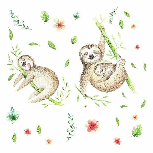 Lazy Sloth Giant Wall Decals Wall Decals RoomMates   