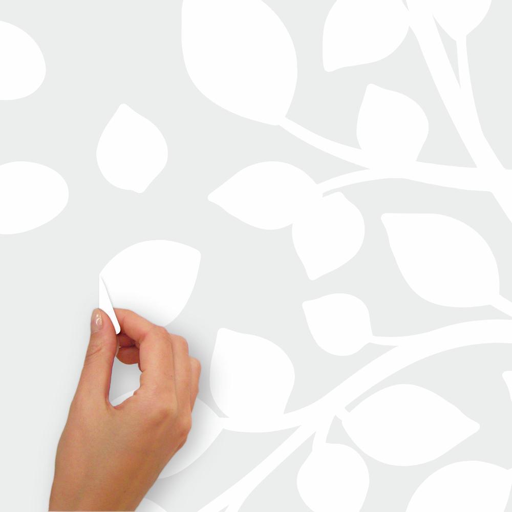 Simple White Tree Peel and Stick Giant Wall Decals Wall Decals RoomMates   