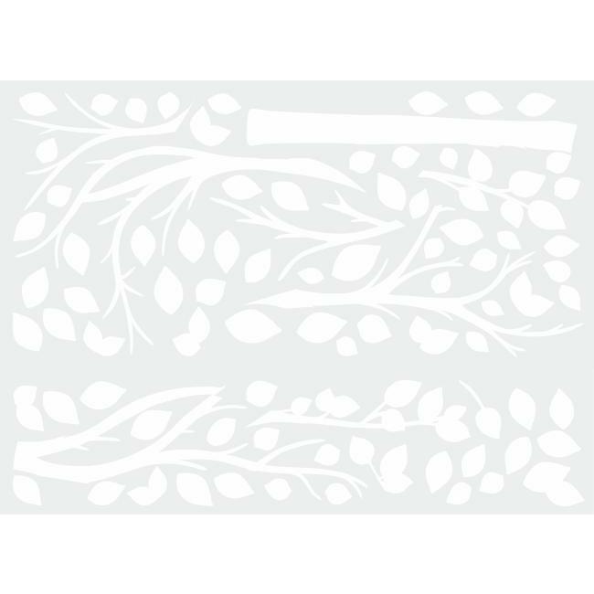 Simple White Tree Peel and Stick Giant Wall Decals Wall Decals RoomMates   