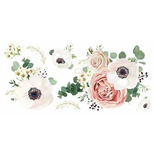 Fresh Floral Giant Peel and Stick Giant Wall Decals Wall Decals RoomMates   
