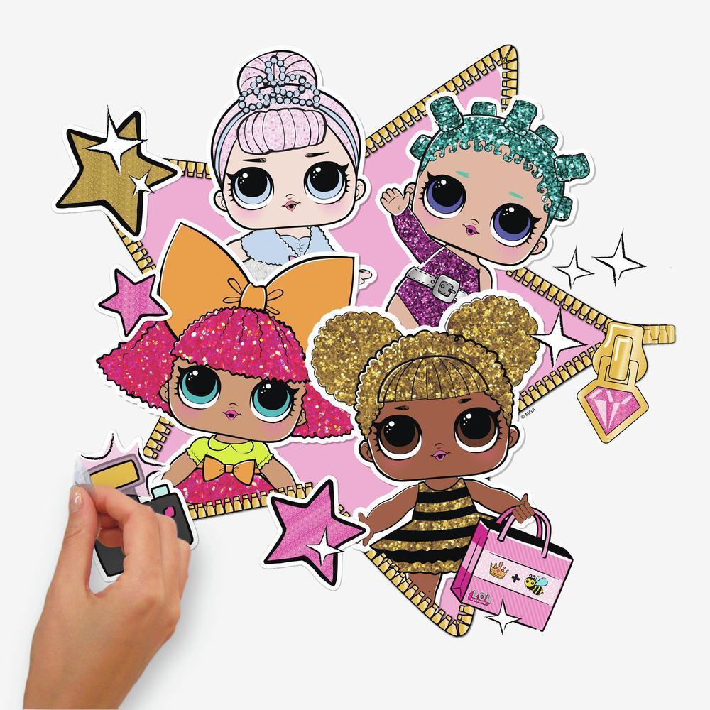 LOL Surprise! Peel and Stick Giant Wall Decals Wall Decals RoomMates   