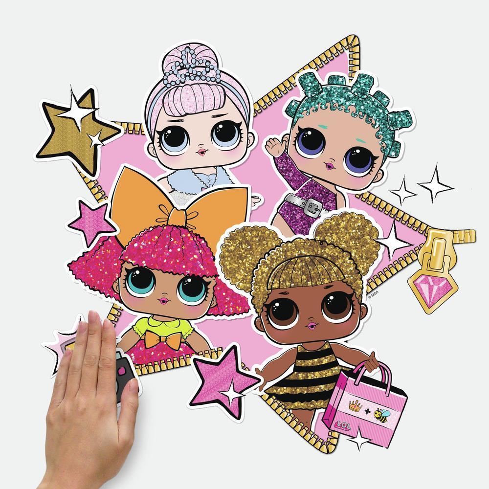 LOL Surprise! Peel and Stick Giant Wall Decals Wall Decals RoomMates   