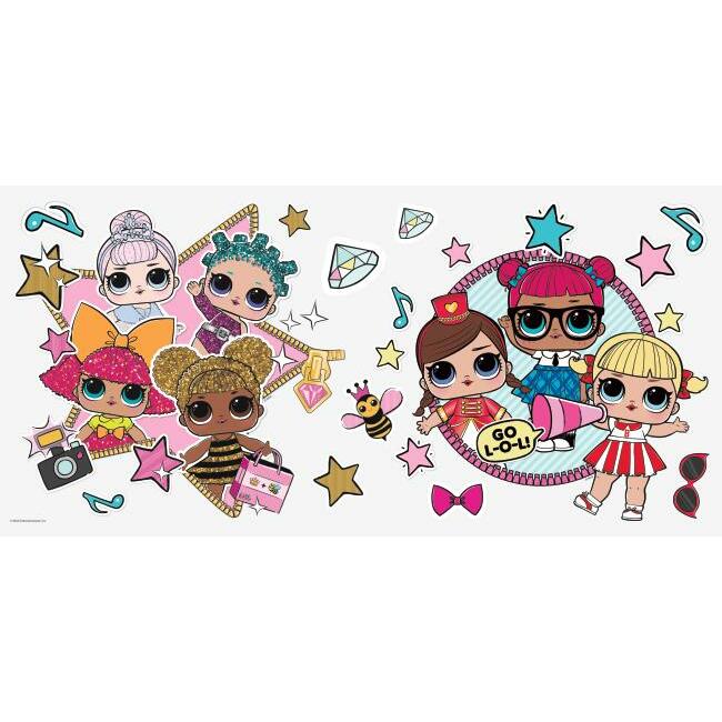 LOL Surprise! Peel and Stick Giant Wall Decals Wall Decals RoomMates   