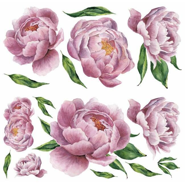 Large Peony Peel and Stick Giant Wall Decals Wall Decals RoomMates   